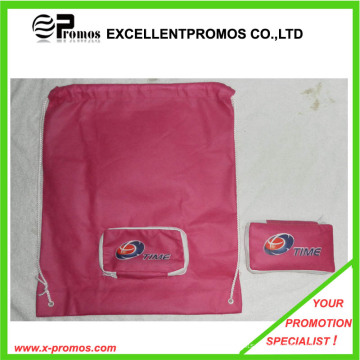 Promocionais personalizado logotipo dobrável sacos de compras Drawstring (EP-B7141)